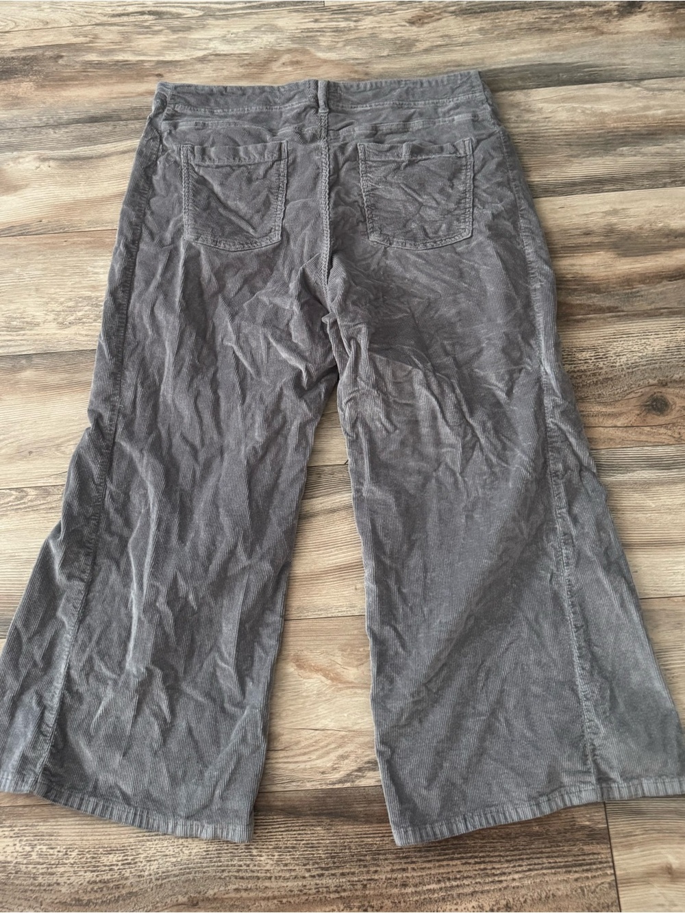 Pilcro Anthropologie Adi Corduroy Mid-rise Flare Jeans Size 20 Gray - Picture 6 of 13